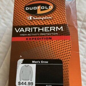 NEW Duofold By Champion Varitherm Expedition Crew Base Layer WARMEST SZ Small